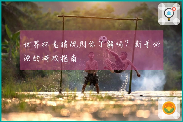 世界杯竞猜规则你了解吗？新手必读的游戏指南